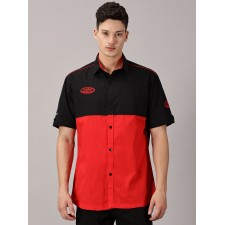POLOKOŠILE (TRIČKO S LÍMEČKEM) ČERNO-ČERVENÉ - JAWA - (UNISEX)